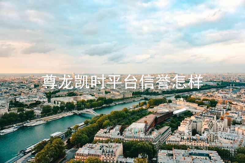 尊龙凯时平台信誉怎样